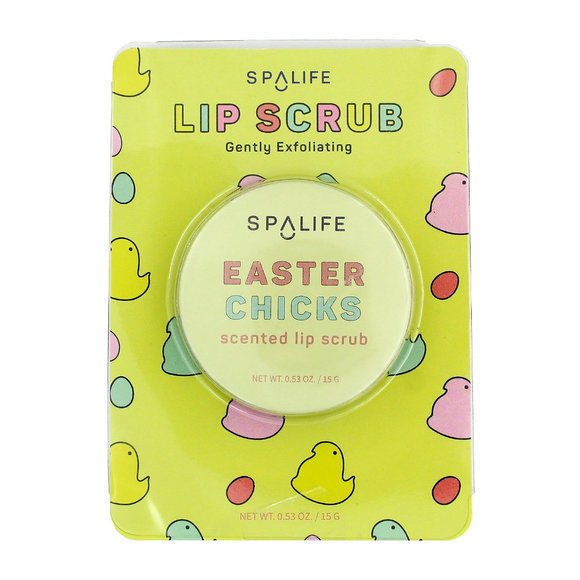 3PC Spalife Easter Chicks, Jelly Bean, Chocolate Bunny Scented Lip Scrub 0.53oz - Picture 4 of 7